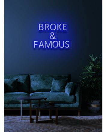 Broke &amp; Famous Neon Humor for Aspiring Stars