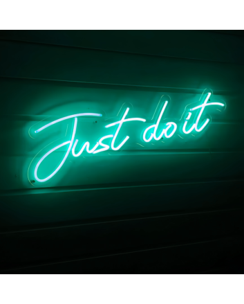 Just Do It Neon Sign Empower Your Space with Motivation and Action