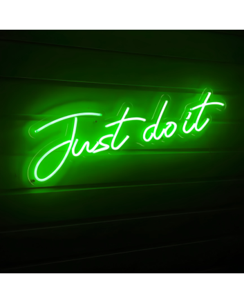 Just Do It Neon Sign Empower Your Space with Motivation and Action