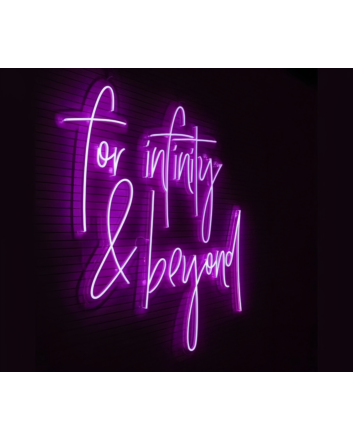 A neon sign for infinity and beyond