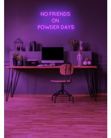 No friends on powder days Neon Thrills for the Slopes