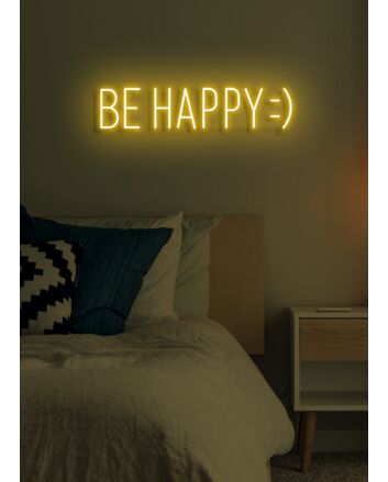 Be happy Neon Beacon of Joy