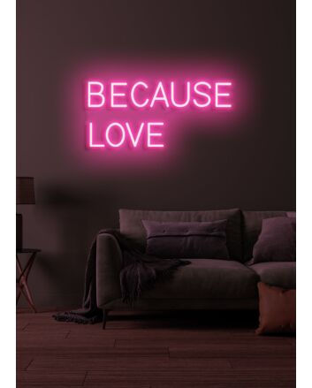 Because love Neon Echoes of Affection