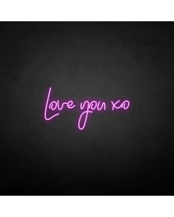 &#39;Love you xo&#39; neon sign