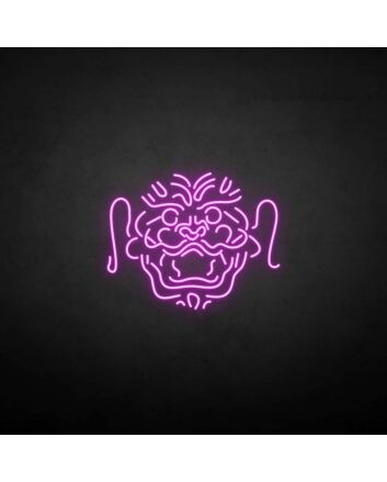 &#39;China Lion Head&#39; neon sign