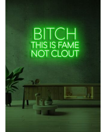 Bitch this is fame Glamorous Neon for Star-Studded Spaces