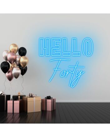 Hello Forty Welcoming a New Era in Neon Style