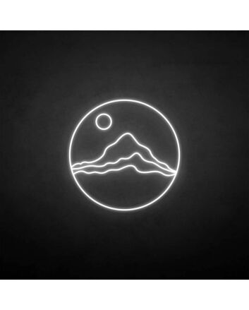 Sunset and Mountain2 neon sign