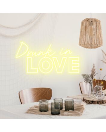 Drunk In Love Celebratory Neon for Wedded Bliss