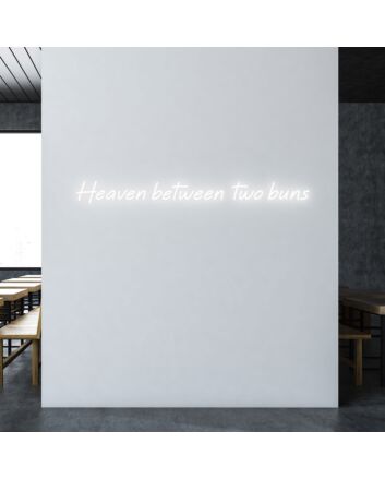 Heaven between two buns Tasty Neon for Gourmet Burger Spots