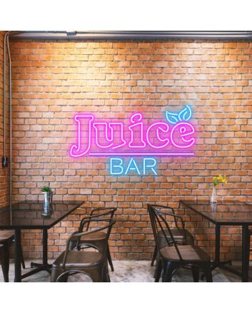 Customize Juice Bar Freshly Lit Neon Vibrance