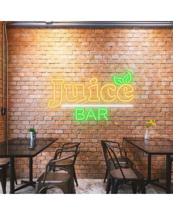 Customize Juice Bar Freshly Lit Neon Vibrance