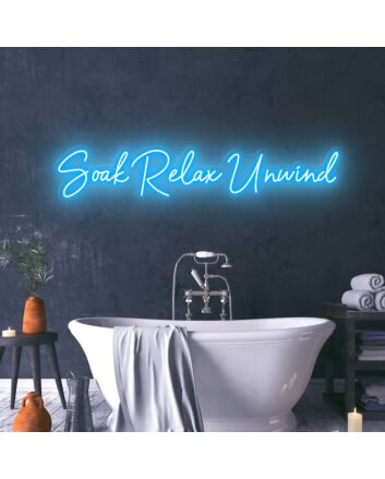 Soak Relax Unwind Create a Spa-Like Atmosphere with Relaxing Neon