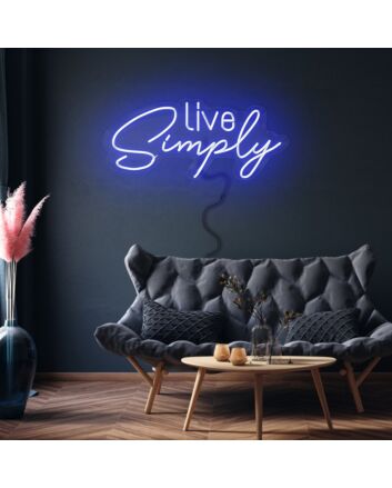 Live simply Embrace Minimalism with Chic Neon
