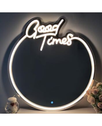 Good Time Vibrant Moments Neon Mirror Sign