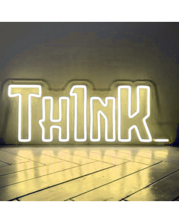 Think of a neon sign