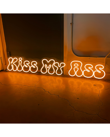 Kiss My Ass Neon Sign Add a Bold Statement to Your Space