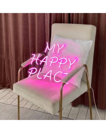 MY HAPPY PLACE neon sign
