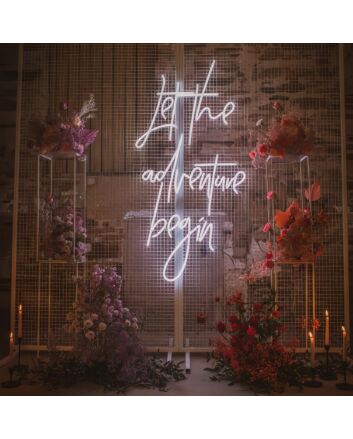 Let The Adventure Begin Neon Sign: Illuminate Your Journey Ahead
