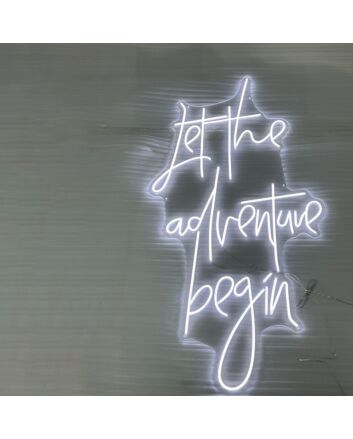 Let The Adventure Begin Neon Sign: Illuminate Your Journey Ahead