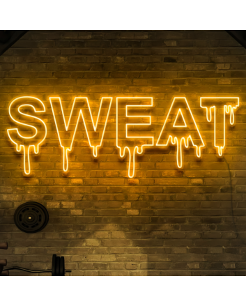Sweat Neon Sign: Infuse Your Space with Energy and Motivation - Neon Art Sign