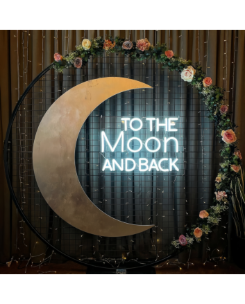 To The Moon and Back: Illuminate Your Space with Neon Sign