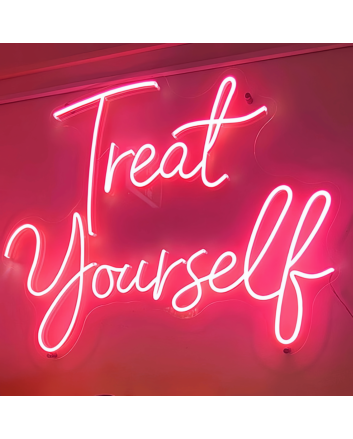Treat Yourself Neon Glow for Self-Love and Relaxation