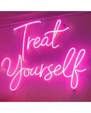 Treat Yourself Neon Glow for Self-Love and Relaxation