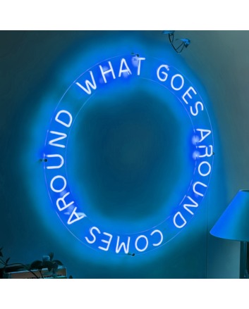 What Goes Around Comes Around Neon Sign: Embrace the Cycle with Neon