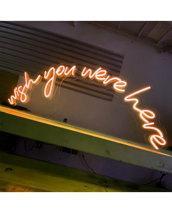 Wish You Were Heve: Embrace the Spirit of Adventure with Neon Shine