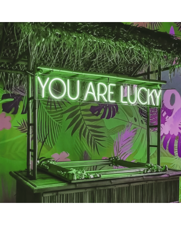 You Are Lucky: Radiate Good Fortune with Neon Glow