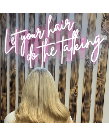 Let Your Hair Do The Talking: Light Up Your Space with Neon Style