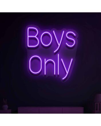 Boy only  Illuminate Your Space with Neon Love