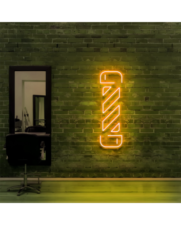 Barbershop Twister: Light Up Your Space with Neon Style