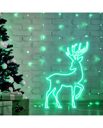 Christmas Reindeer: Add a Touch of Holiday Magic with Neon Glow