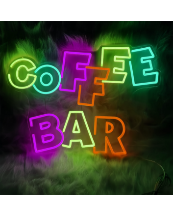 Coffee Bar: Illuminate Your Space with Neon Caffeine