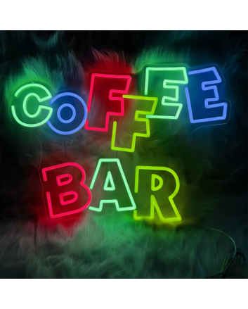 Coffee Bar: Illuminate Your Space with Neon Caffeine