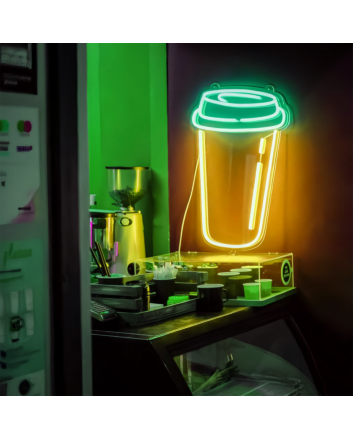 Coffee Cup: Add a Touch of Neon Caffeine to Your Space