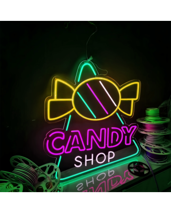 Customize Candy Shop: Light Up Your Space with Neon Sweetness