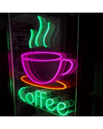 Customize Coffee With Cup: Light Up Your Space with Neon Caffeine