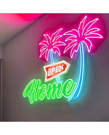 Customize Open Home: Illuminate Your Space with Neon Welcome