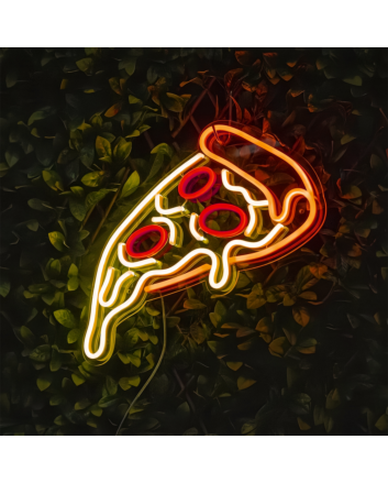 Pizza Slice: Light Up Your Space with Neon Flavor