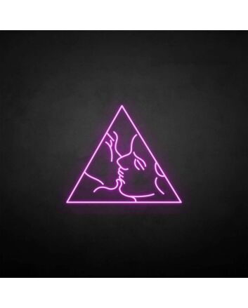 &#39;FACE IN TRIANGLE&#39; neon sign