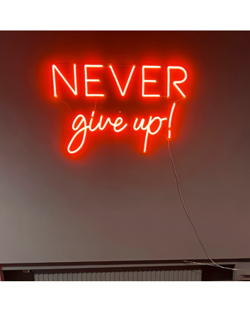 &#39;Now or never&#39; neon sign