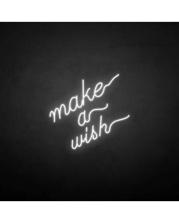 Make a wish&#39; neon sign