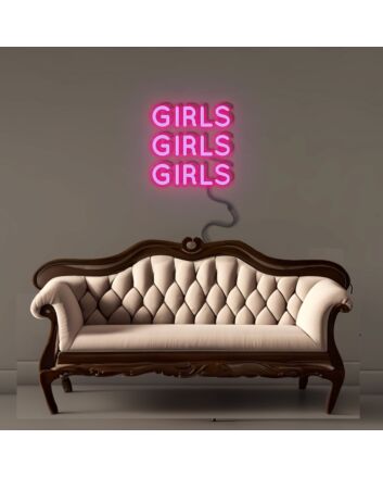 GIRLS GIRLS GIRLS Led Neon