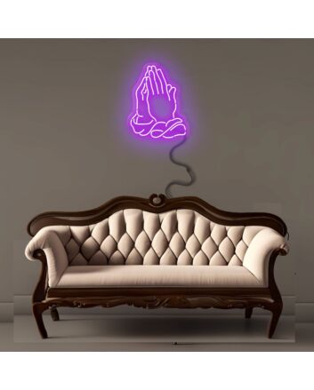 Praying Hands Neon Signs