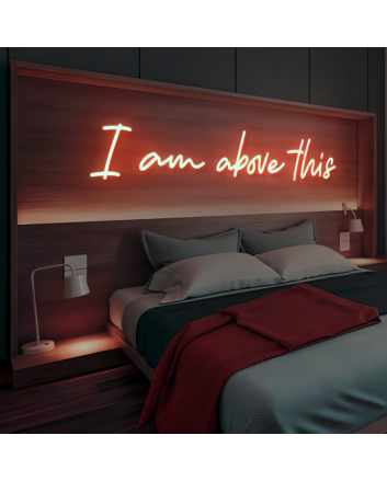 Elevate Your Space with 'Above This' Neon Sign