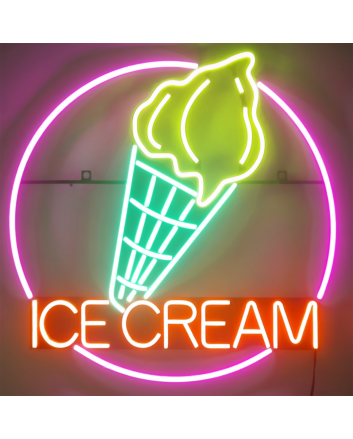 Customize Taste the Rainbow: Neon Ice Cream Cone