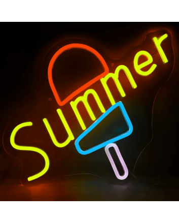 Customize Summer Ice Cream Neon Sign